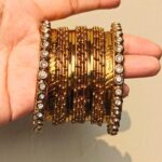 Oxidised karay bangle set-050