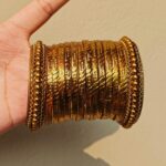 Oxidised karay bangle set-049