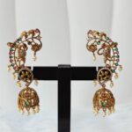 Peacock Polki Ruby Earcuff-001