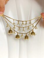 Golden jhumki Saharay-010