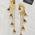 Oxidise Dangling Earrings-063