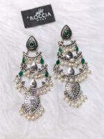 German silver Brass jhumkay-067 - Image 3
