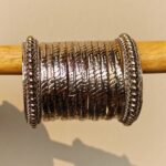 Oxidised karay bangle set-048