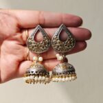 German silver Brass jhumkay-065