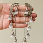 Oxidise Dangling Earrings-064