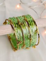 Original Glass Jelly Kashmiri Bangles  Set-006 - Image 7