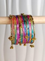 Original Glass Jelly Kashmiri Bangles  Set-006 - Image 8