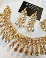 Kundan White Choker Set-027