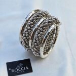 Oxidised Spiral Handcuff: 003