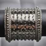 Oxidised karay bangle set-048