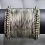 Oxidised karay bangle set-049