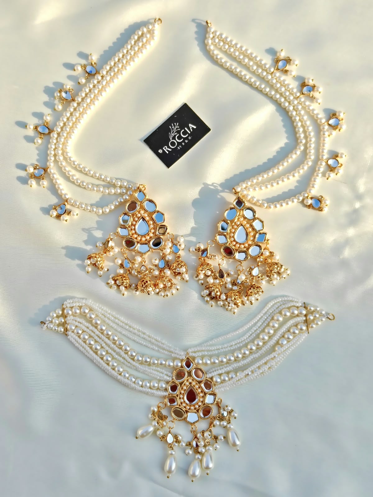 IMG-20261021-WA0010 Gold-Plated Sahara Jhumki Necklace Set-070 - Image 1
