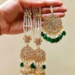 Kundan Sahara Earrings Bindiya Set-068