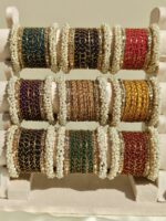 Gajra Kundan Bangles - 041